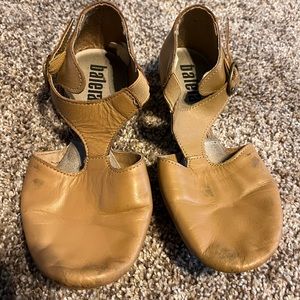 TAN BALERA T-STRAP JAZZ SHOES